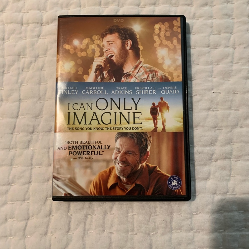 I CAN ONLY IMAGINE DVD.  DENNIS QUAID, TRACE ADKINS, PRISCILLA SHIRER